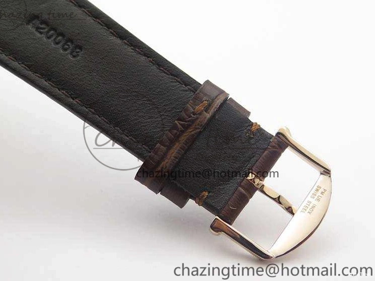 MIROTIME 0818 Effortless Portuguese Fa Jones IW544201 RG GSF 1:1 Best Edition White Dial On Leather Strap 7228
